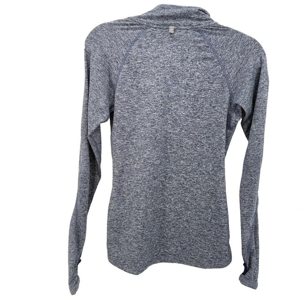 Nike Dri-FIT Element 1/2 Zip Women's‎ Running Top XS Blue Heathered Thumbholes